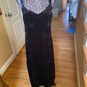 Jessica Simpson Black Velvet Maxi Dress